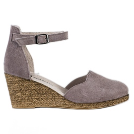 Filippo Sandali con zeppa in pelle marrone
