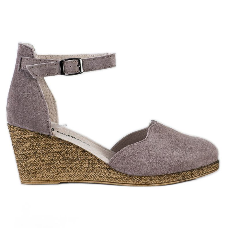 Filippo Sandali con zeppa in pelle marrone