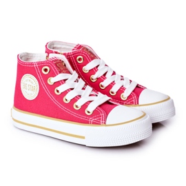 Sneakers Alte Per Bambini Con Cerniera Big Star HH374137 Rosa