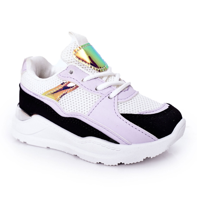 Scarpe Sportive per Bambini Sneakers Nero-Viola Game Time bianca