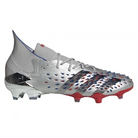 Scarpe da calcio Adidas Predator Freak.1 Fg M FY1050 grigio d'argento