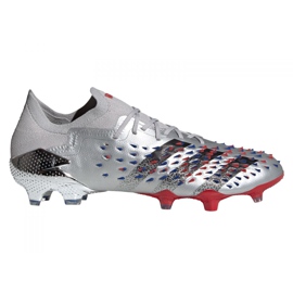 Scarpe da calcio Adidas Predator Freak.1 Low Fg M FY1051 grigio argento