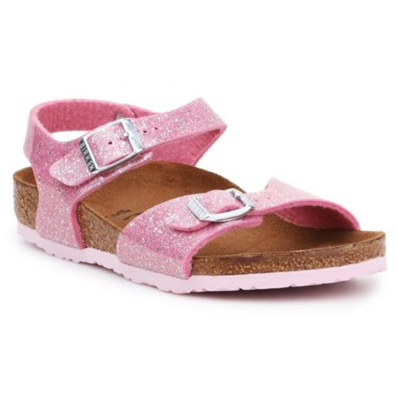 Birkenstock Rio Plain Jr 1018991 sandali nero rosa