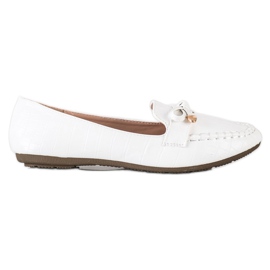 Kayla Mocassini casual in ecopelle bianca