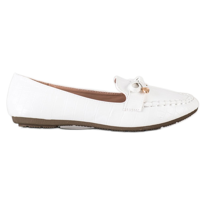 Kayla Mocassini casual in ecopelle bianca