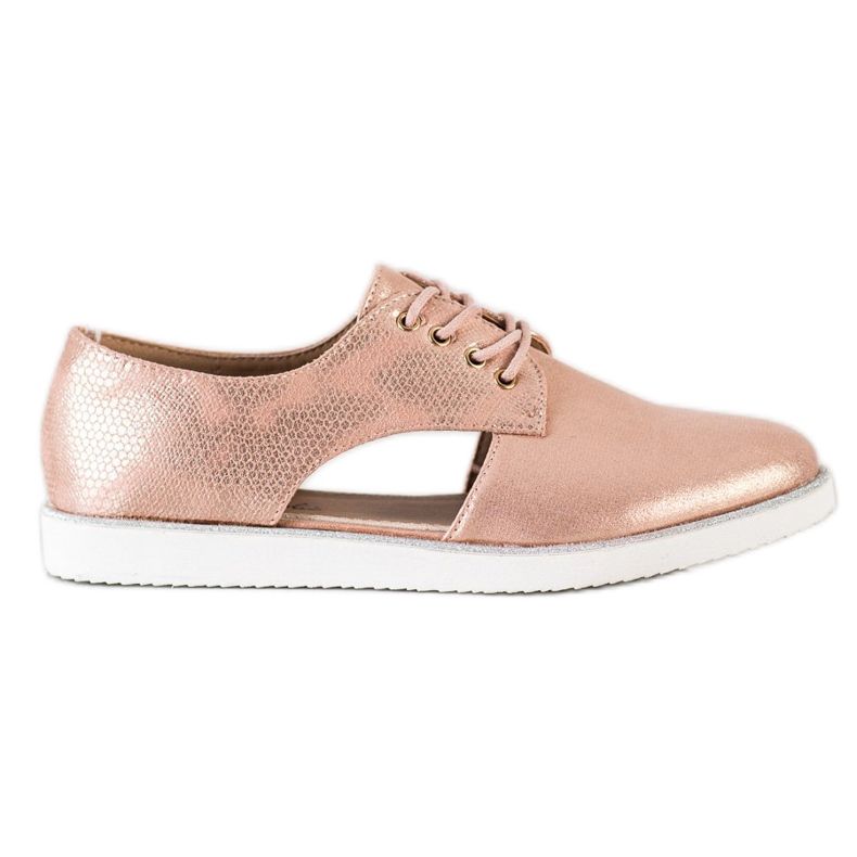 Forever Folie Scarpe alla moda con cut-out multicolore d'oro