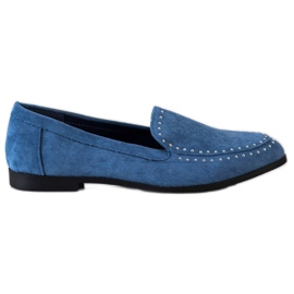 Coura Signori classici in pelle scamosciata blu