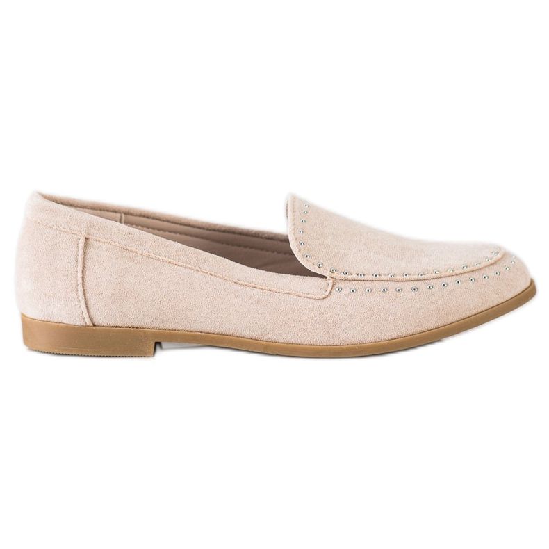 Coura Signori classici in pelle scamosciata beige