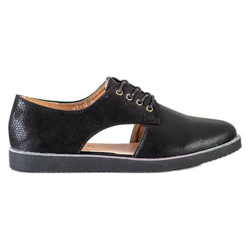 Forever Folie Scarpe alla moda con cut-out nero