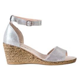 Filippo Décolleté con zeppa argento