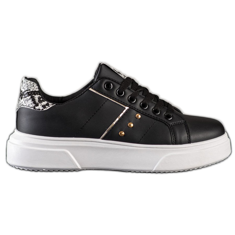 SHELOVET Sneakers in ecopelle nero