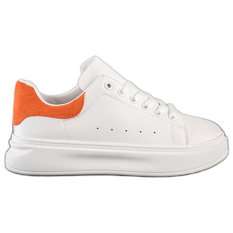 SHELOVET Sneakers bianche sulla piattaforma bianca