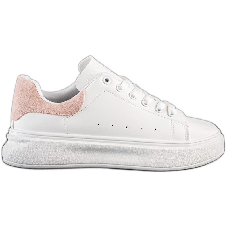 SHELOVET Sneakers bianche sulla piattaforma bianca