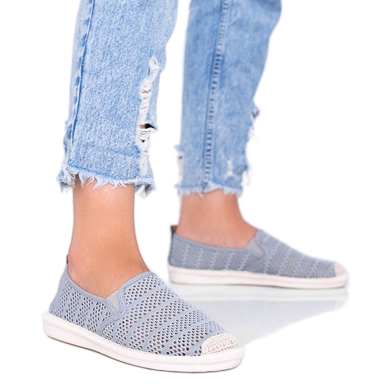 Espadrillas in pizzo Tropical Sun grigio