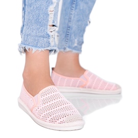 Espadrillas in pizzo rosa Tropical Sun grigio