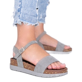 Sandali grigi con soletta Preatty Pea grigio