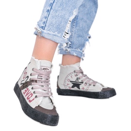 BM Sneaker donna Nadi grigie alla caviglia grigio