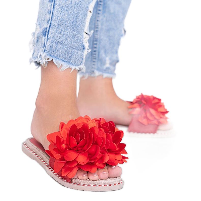 Ciabatte rosse da donna Dain rosso