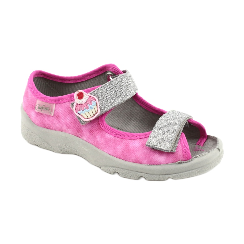 Scarpe per bambini Befado 969X163 rosa d'argento