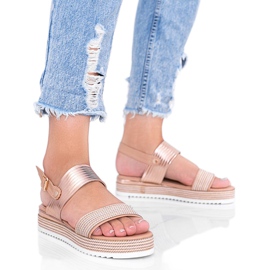 Sandali beige con suola spessa Senorita