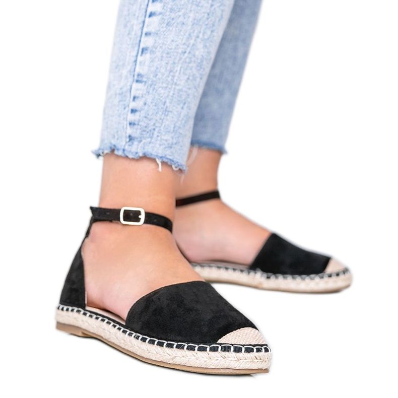Sandali espadrillas neri di Chloe Star nero
