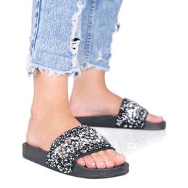 Pantofole Bling Bling da donna nere nero