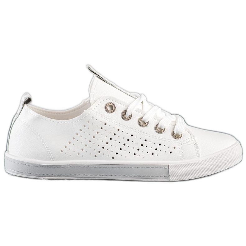 Bella Paris Sneakers Con Ecopelle bianca