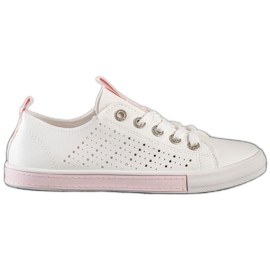 Bella Paris Sneakers Con Ecopelle bianco