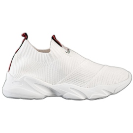SHELOVET Sneakers alla moda senza lacci bianco