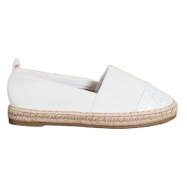 Bestelle Espadrillas in pelle scamosciata bianche bianco