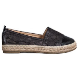 Bestelle Espadrillas Lucide Con Ecopelle nero