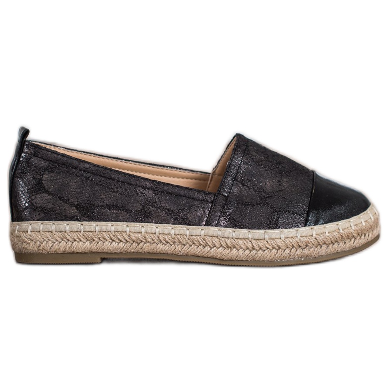 Bestelle Espadrillas Lucide Con Ecopelle nero