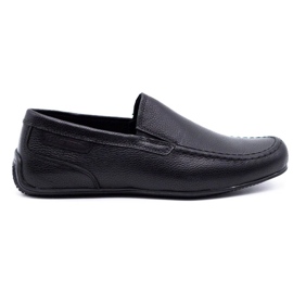 Polbut Mocassini uomo in pelle 2105 grana nera nero