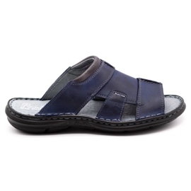 Polbut Pantofole da uomo 358 blu navy