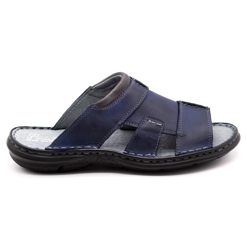 Polbut Pantofole da uomo 358 blu navy