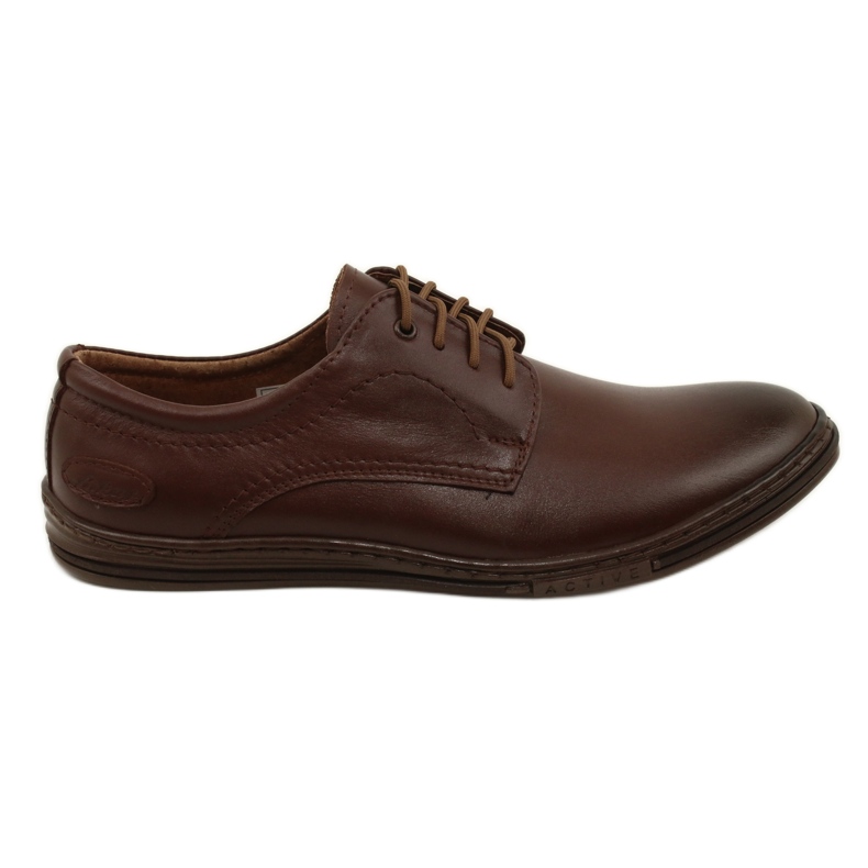 Olivier Scarpe in pelle da uomo 295LU marrone