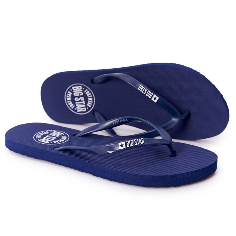 Infradito da donna Big Star FF274A614 Blu navy