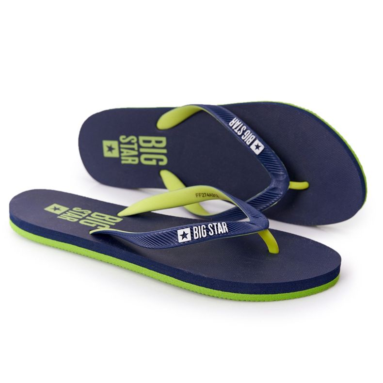 Infradito da donna Big Star FF274A312 Blu navy verde