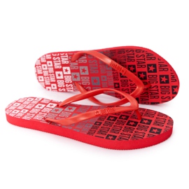 Infradito da donna Big Star FF274A305 Rosso