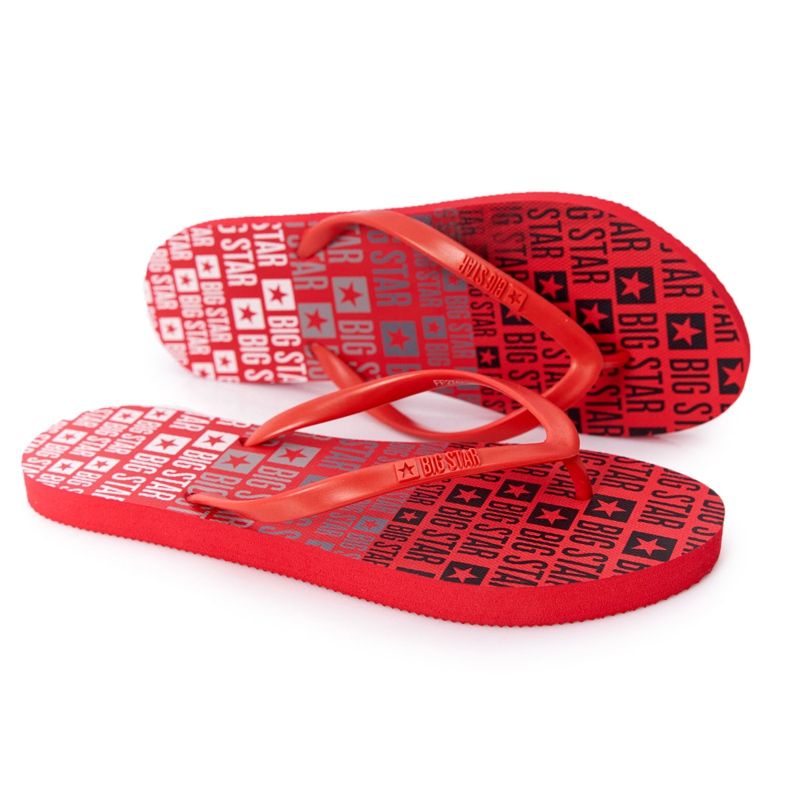 Infradito da donna Big Star FF274A305 Rosso