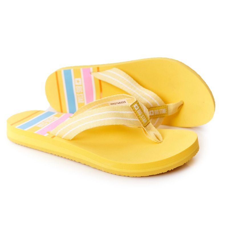 Infradito da donna Big Star HH274A055 Giallo