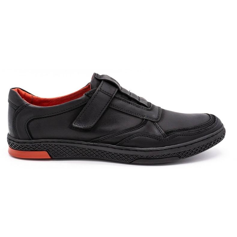 Polbut Scarpe casual da uomo in pelle 2102 nere nero