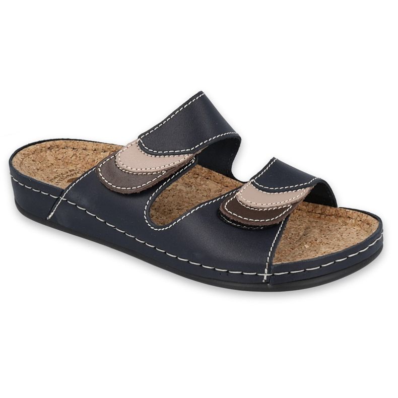 Inblu pantofole scarpe da donna 158D173 blu navy
