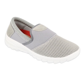Scarpe da donna Befado 517D009 beige grigio