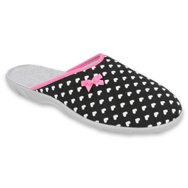 Scarpe da donna Befado pu 235D172 bianco nero rosa
