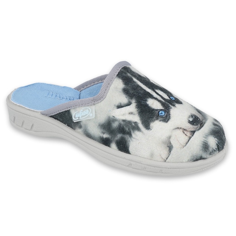 Dog dell'applicazione delle pantofole per bambini Befado 707x416 grigio
