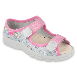 Scarpe per bambini Befado 869X154 rosa grigio