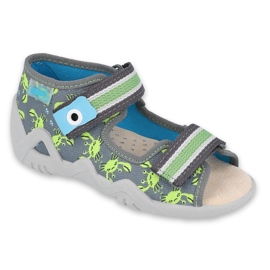 Scarpe da bambino Befado gialle 350P023 grigio verde