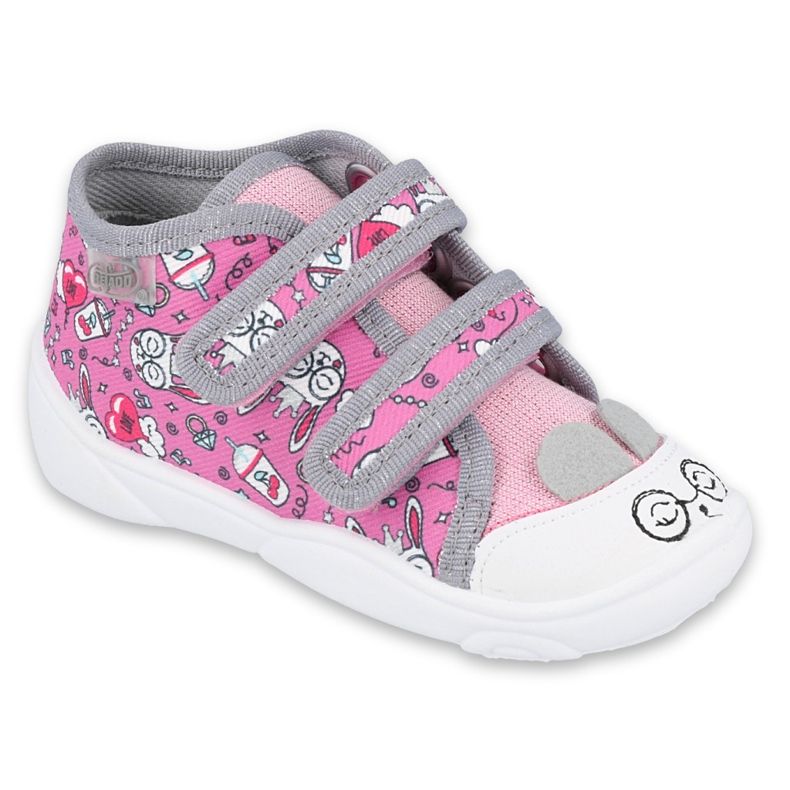 Scarpe per bambini Befado 212P070 rosa grigio