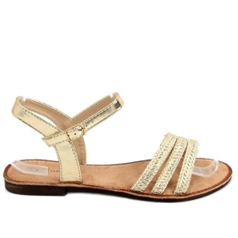 Sandali da donna dorati N-70 Gold d'oro